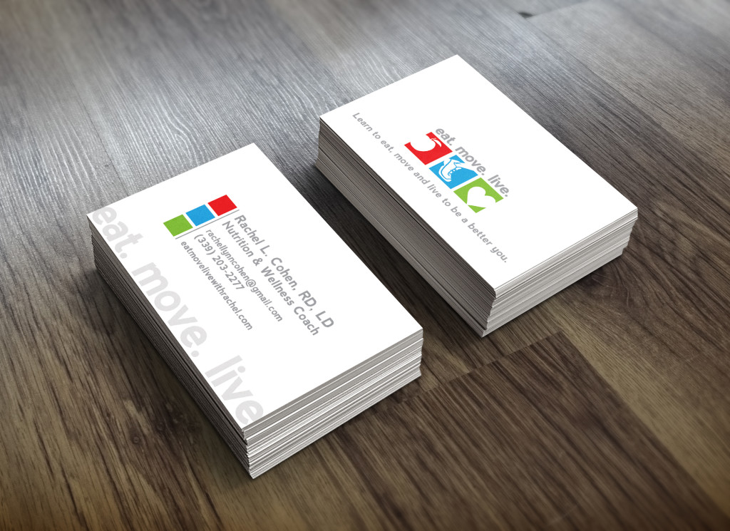Custom Business Card Designs - New Orleans - Eat. Move. Live.