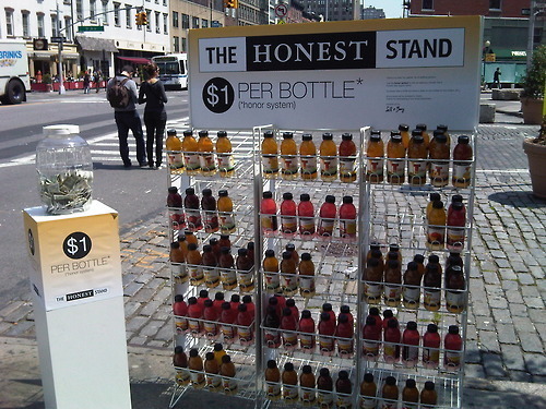 Honest Tea's honesty experiment, where customers are asked to pay a dollar, but are not required to.