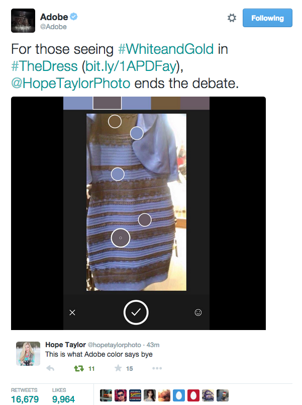 The blue and black dress that took the internet by storm.